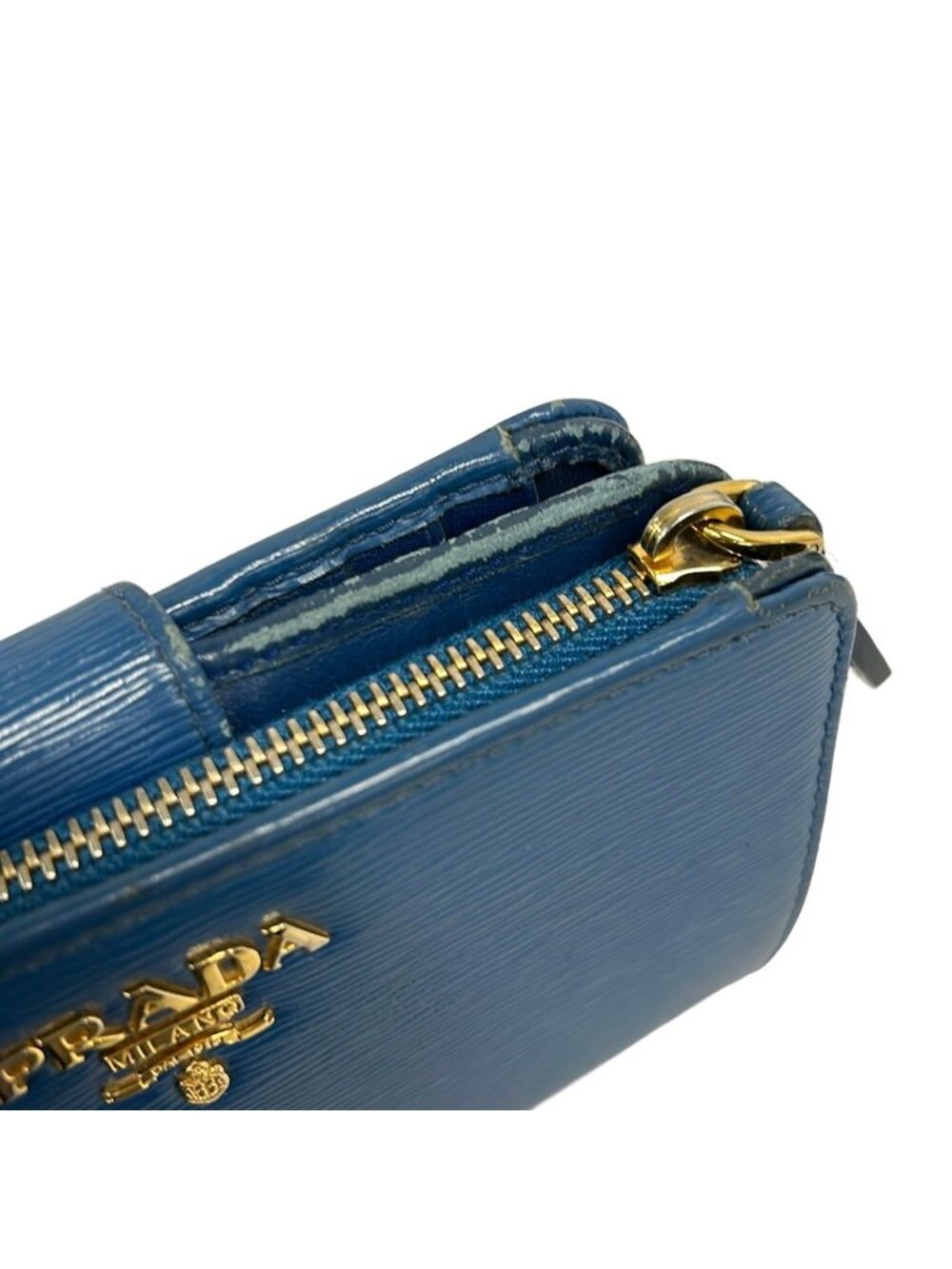 Prada Blue Leather Wallet - Picture 8 of 10
